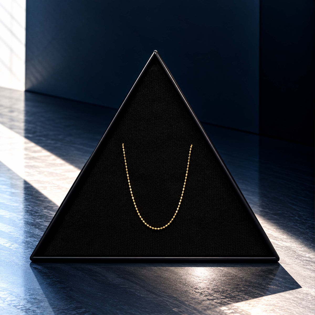 10K Solid Gold Beaded Chain