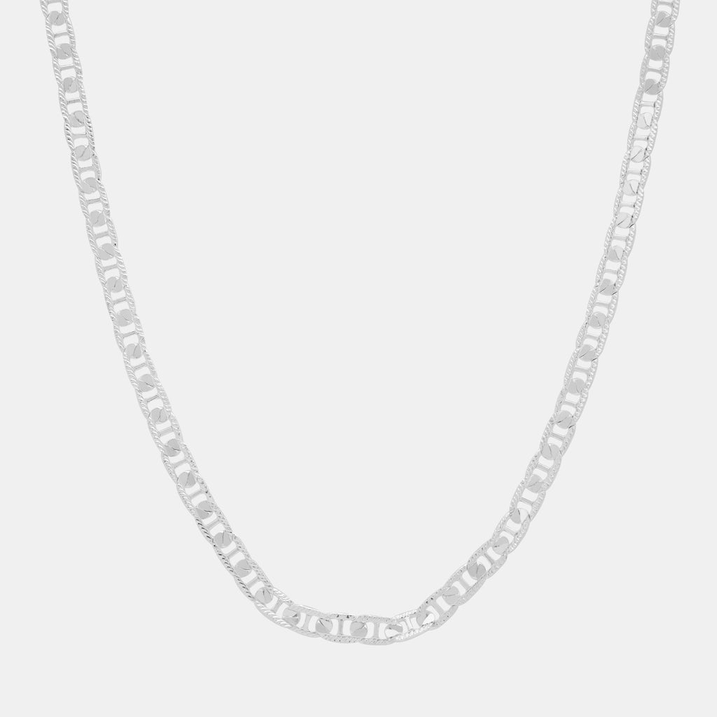 Cadena Ancla Martillada Danesa 5mm (Plata) - Triangulum Workshop