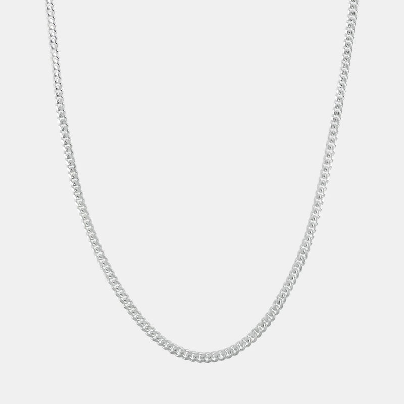 Cadena Cuban Link 3mm Plata .925 de Triangulum Workshop