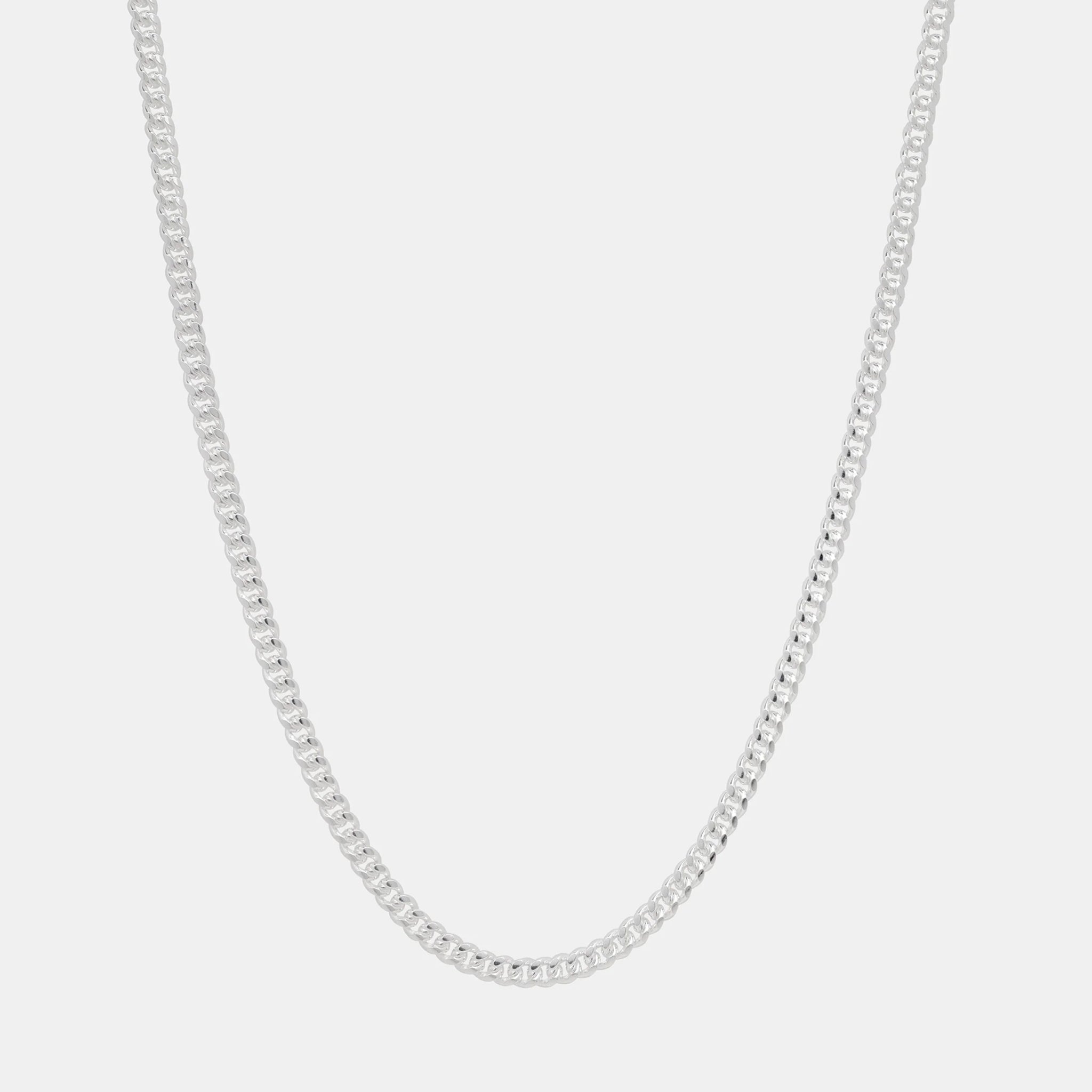 Cadena Cuban Link 4mm en Plata .925