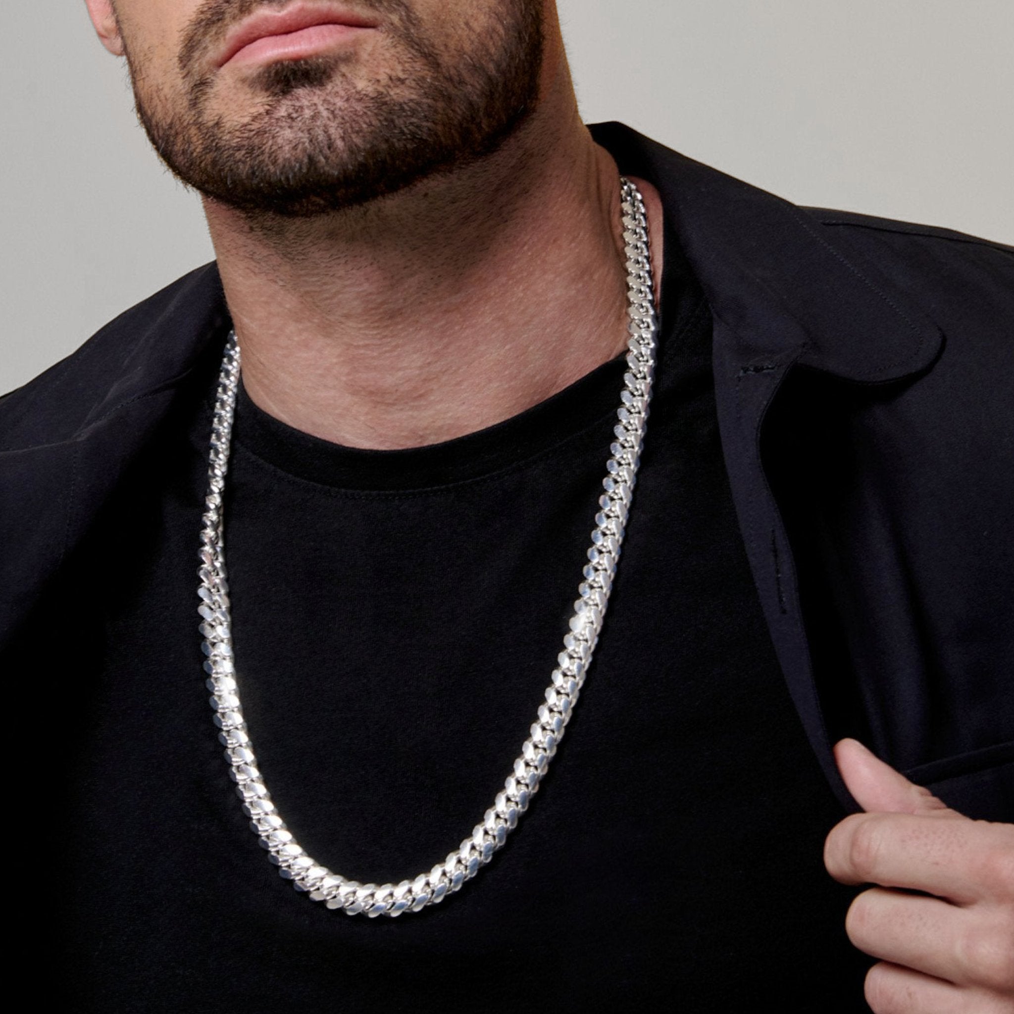 Cuban Link 10mm (Plata) Cadena - Triangulum Workshop