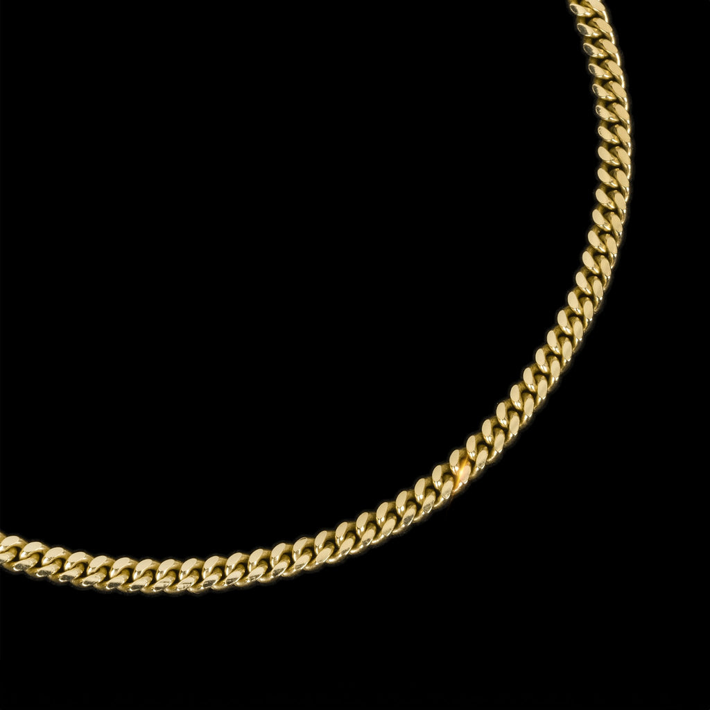 Cuban Link 2mm (Oro Sólido) Cadena - Triangulum Workshop