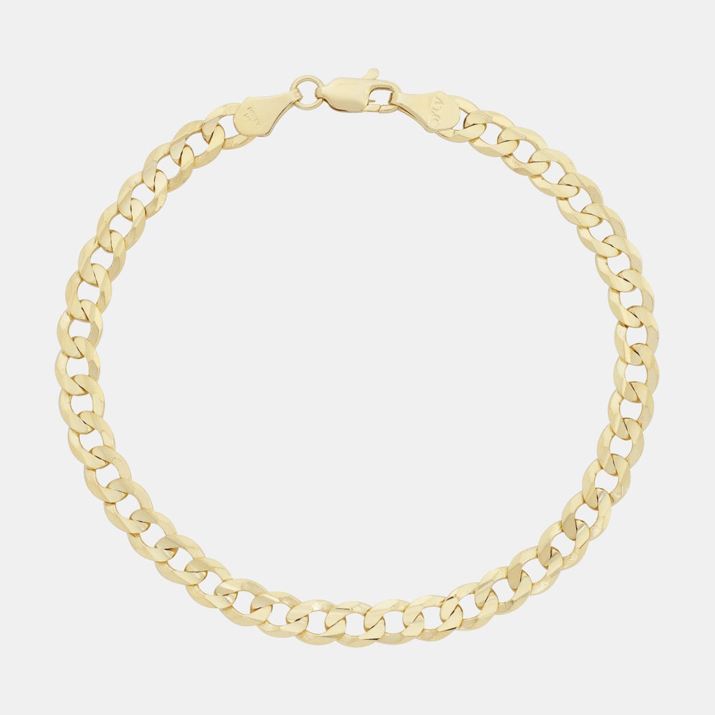 Curb 6mm (Oro Sólido) Pulsera - Triangulum Workshop