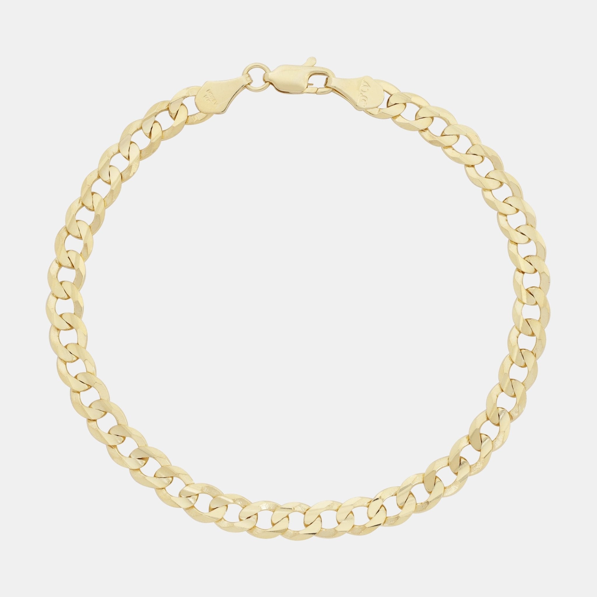 Curb 6mm (Oro Sólido) Pulsera - Triangulum Workshop