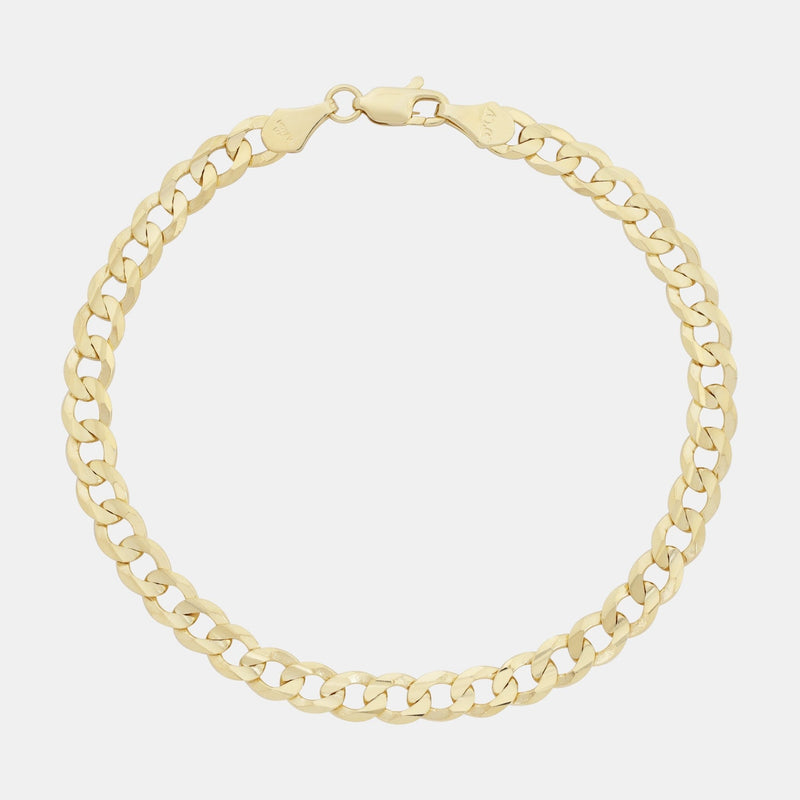 Curb 6mm (Oro Sólido) Pulsera - Triangulum Workshop