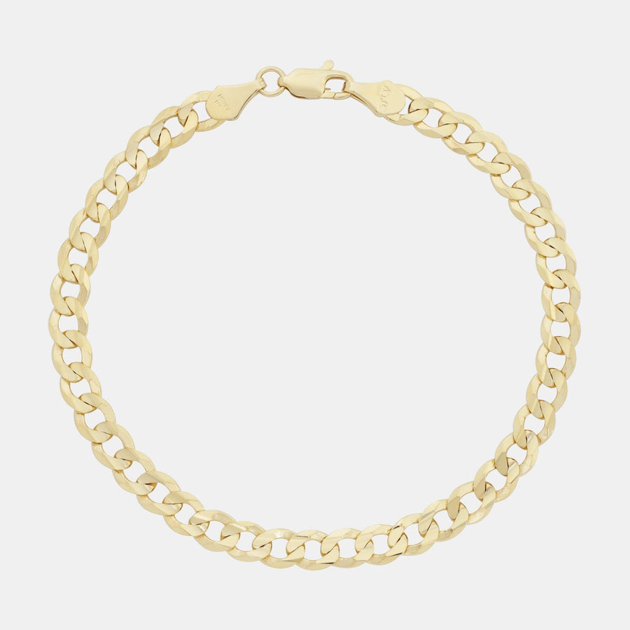 Curb 6mm (Oro Sólido) Pulsera - Triangulum Workshop