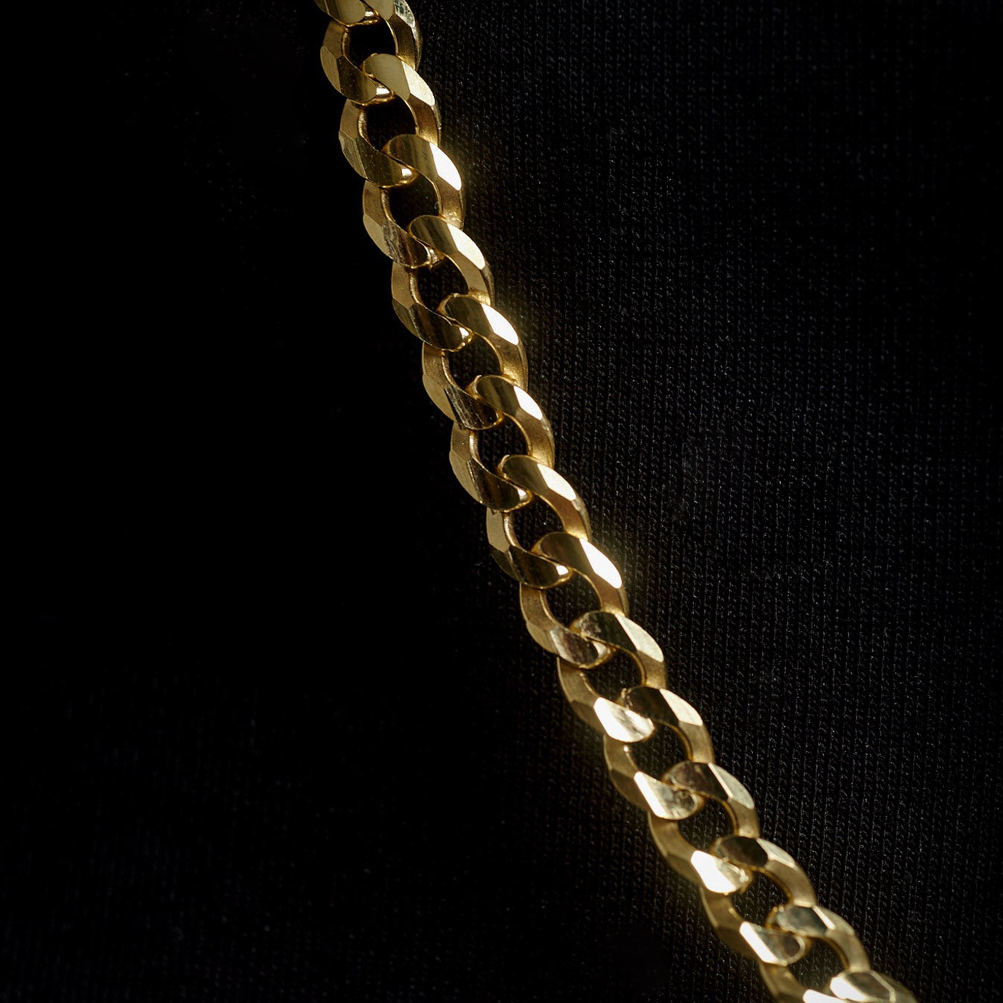 Curb 8mm (Oro Sólido) Cadena - Triangulum Workshop