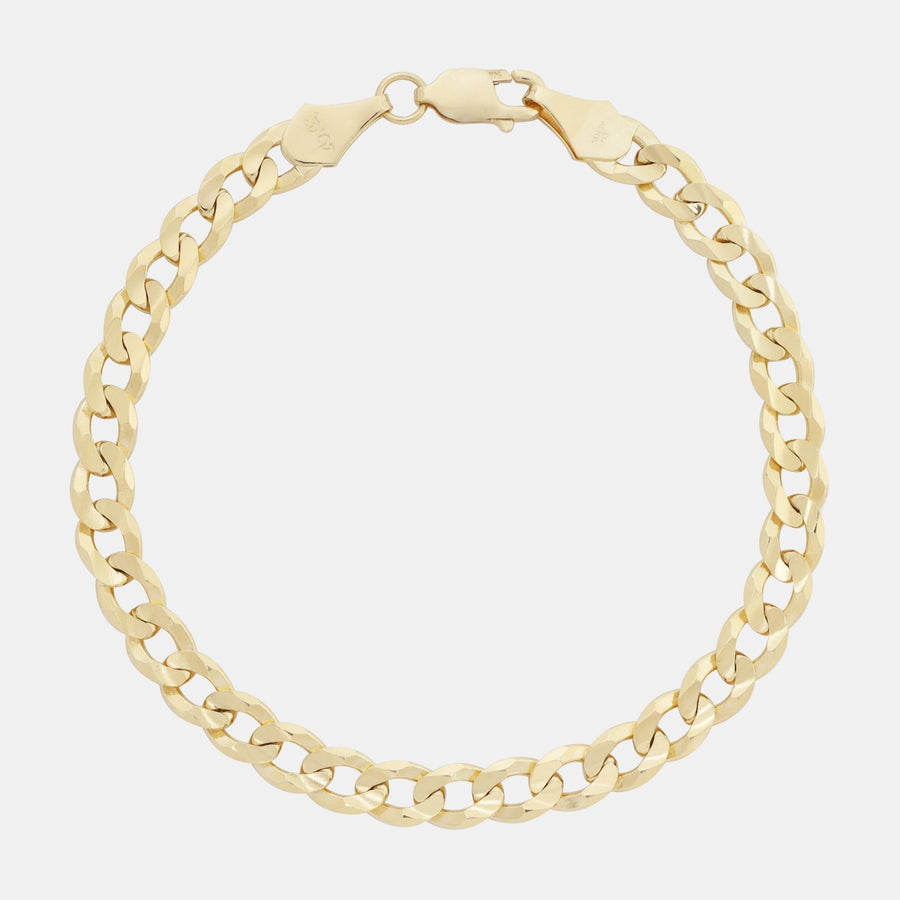 Curb 8mm (Oro Sólido) Pulsera - Triangulum Workshop