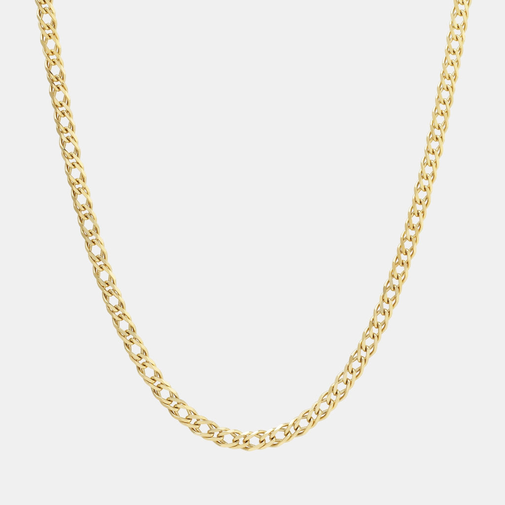 Doble Rombo 4mm (Oro Sólido) Cadena - Triangulum Workshop