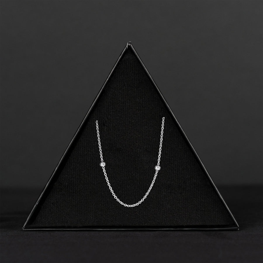 Esferas (Plata) Cadena - Triangulum Workshop