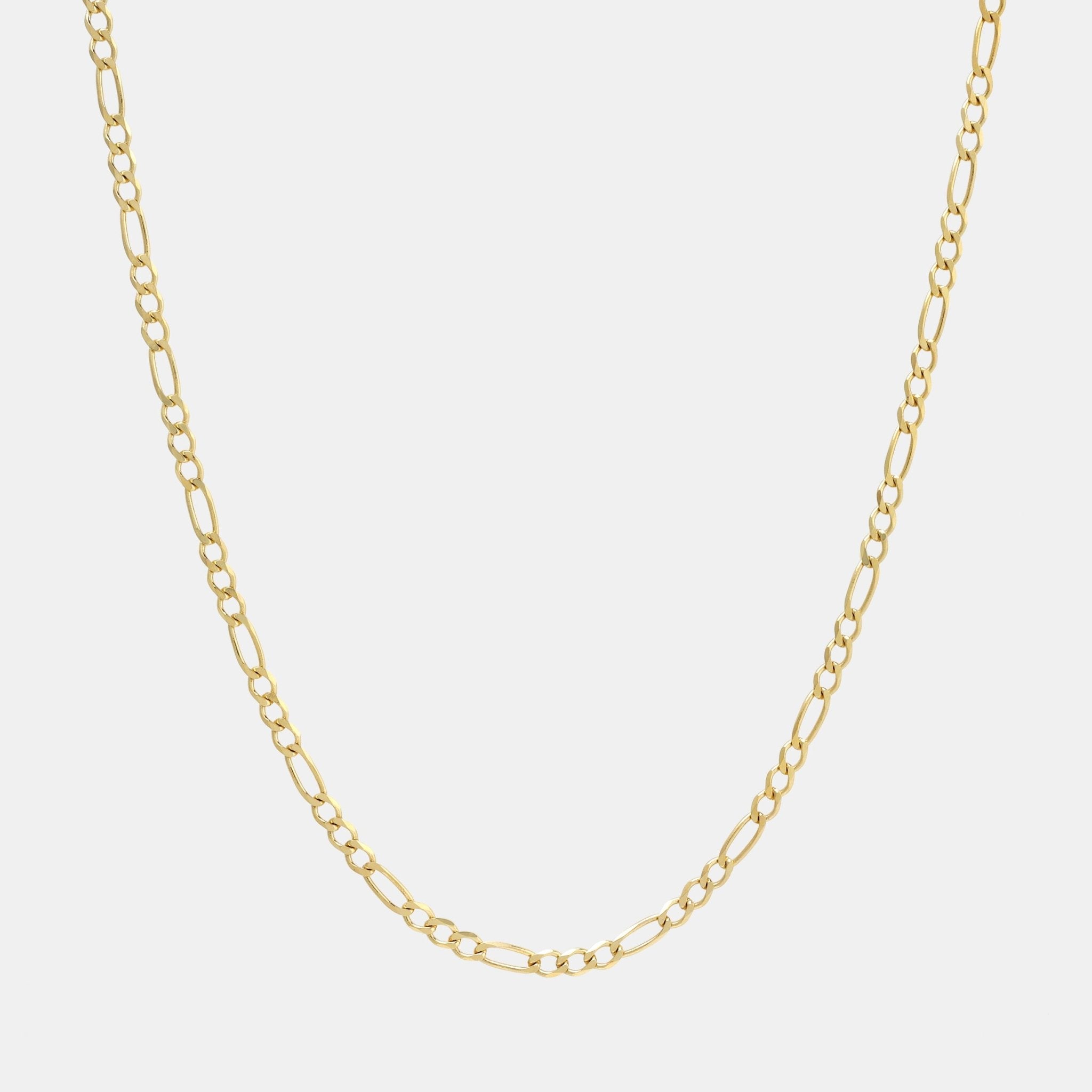 Fígaro 3X1 3mm (Oro Sólido) Cadena - Triangulum Workshop