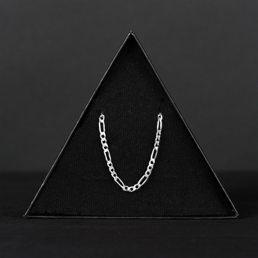 Figaro 3x1 3mm (Plata) Cadena - Triangulum Workshop
