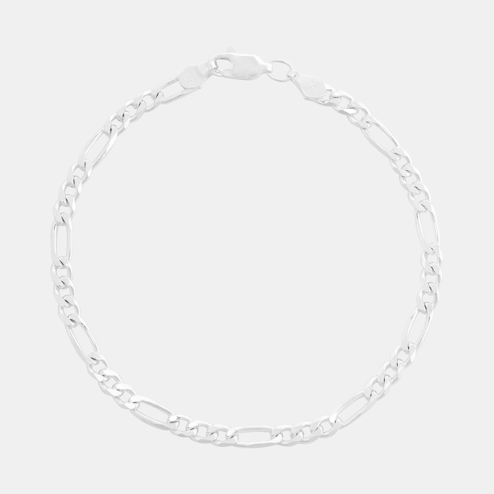 Fígaro 3X1 4mm (Plata) Pulsera - Triangulum Workshop