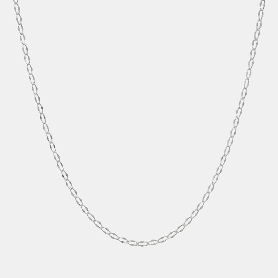 Figaro Forjada (Plata) Cadena - Triangulum Workshop