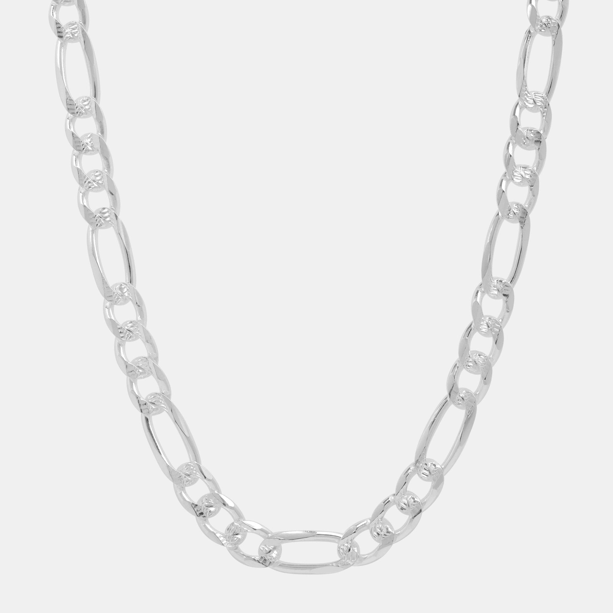 Fígaro Súper Zegrinada 8mm (Plata) Cadena - Triangulum Workshop