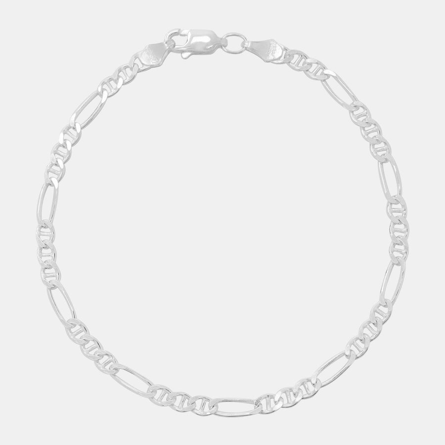Figarucci 4mm (Plata) Pulsera - Triangulum Workshop