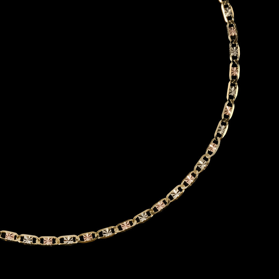 Florentina 3mm (Oro Sólido) Cadena - Triangulum Workshop