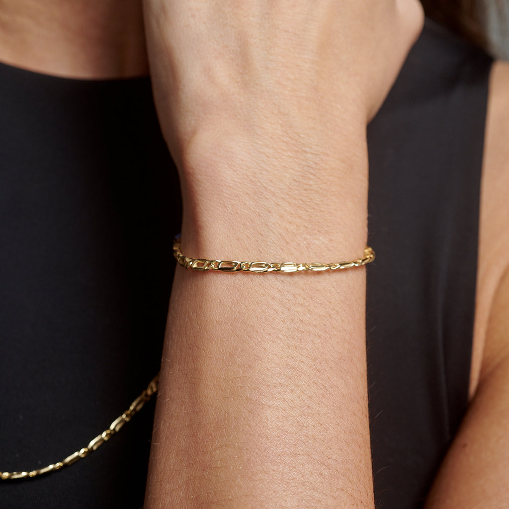 Perniche 3mm (Oro Sólido) Pulsera - Triangulum Workshop