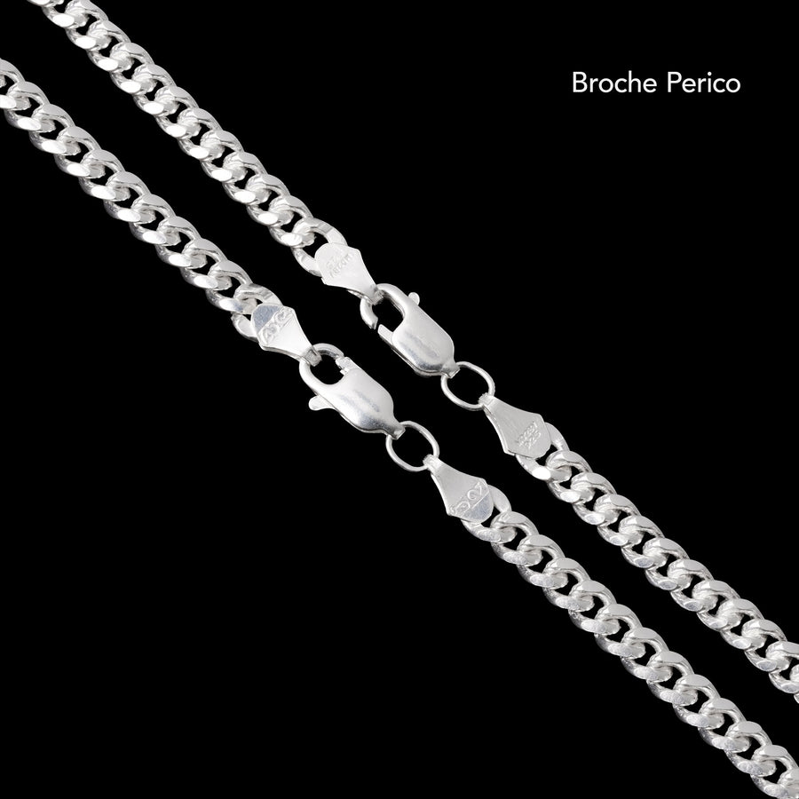 Set Cuban Link 4 mm (Plata) - Triangulum Workshop