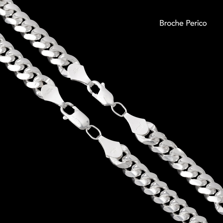 Set Cuban Link 8 mm (Plata) - Triangulum Workshop