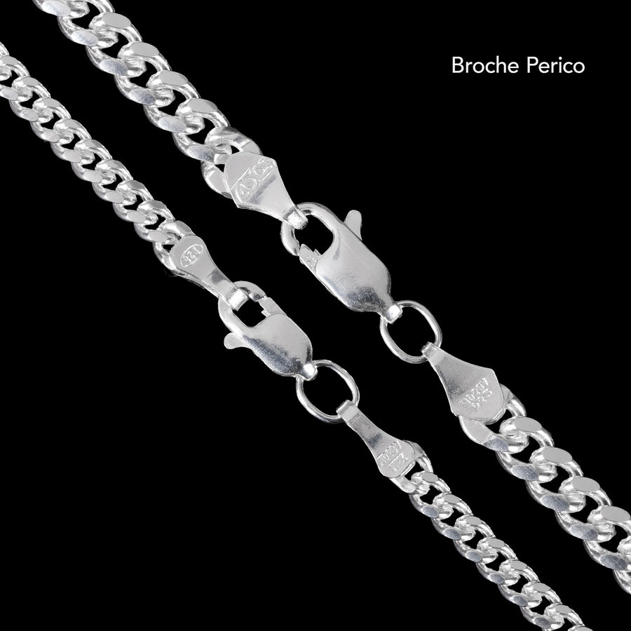 Stack Cuban Link 3mm y 4mm (Plata) Cadena - Triangulum Workshop