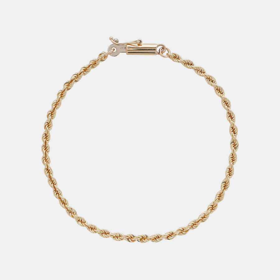 Torzal Bracelet (Solid Gold) 2mm