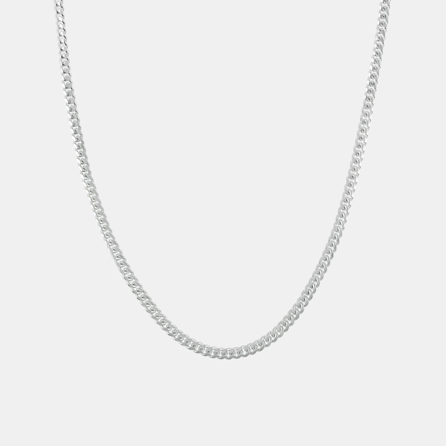 Cuban Link Chain (Silver) 3mm