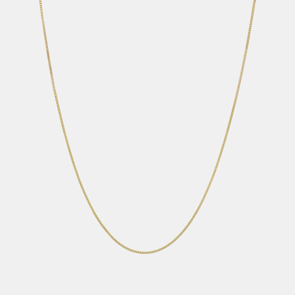 Cadena Cuban Link 1mm de oro sólido 14K