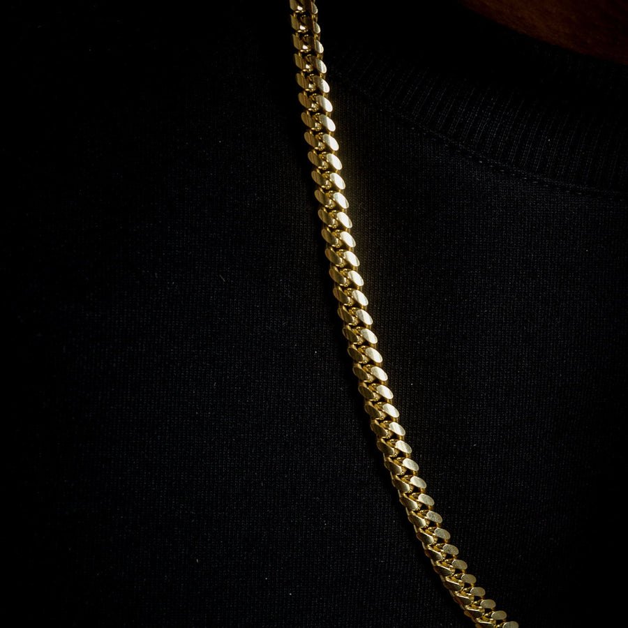 Cadena Cuban Link 8mm (Solid Gold) - Triangulum Workshop