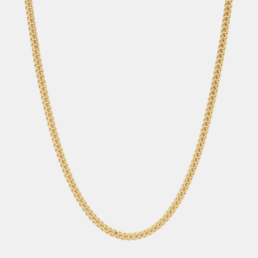 Cadena Cuban Link (Solid Gold) 4mm - Triangulum Workshop