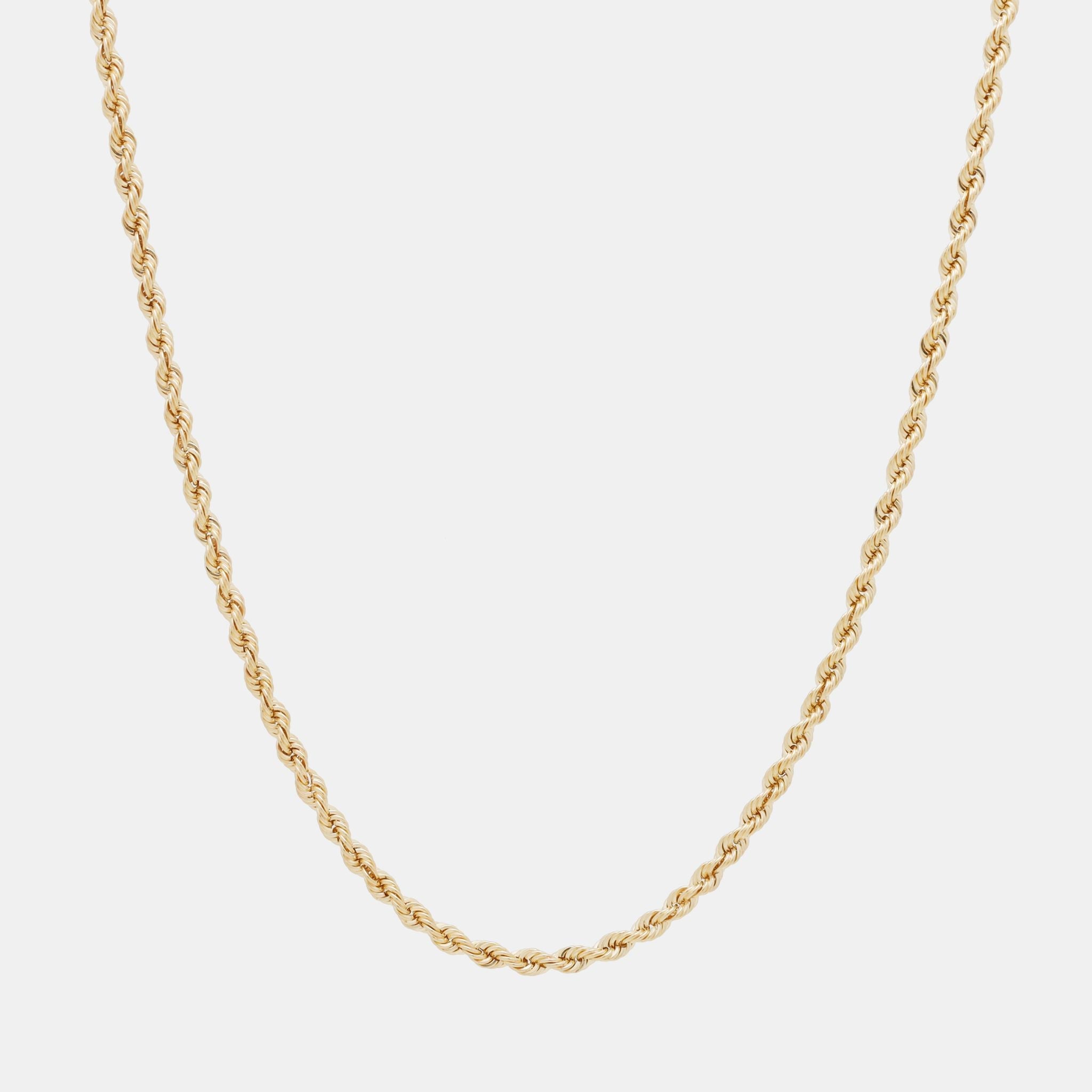 Cadena Torzal (Solid Gold) 3mm - Triangulum Workshop