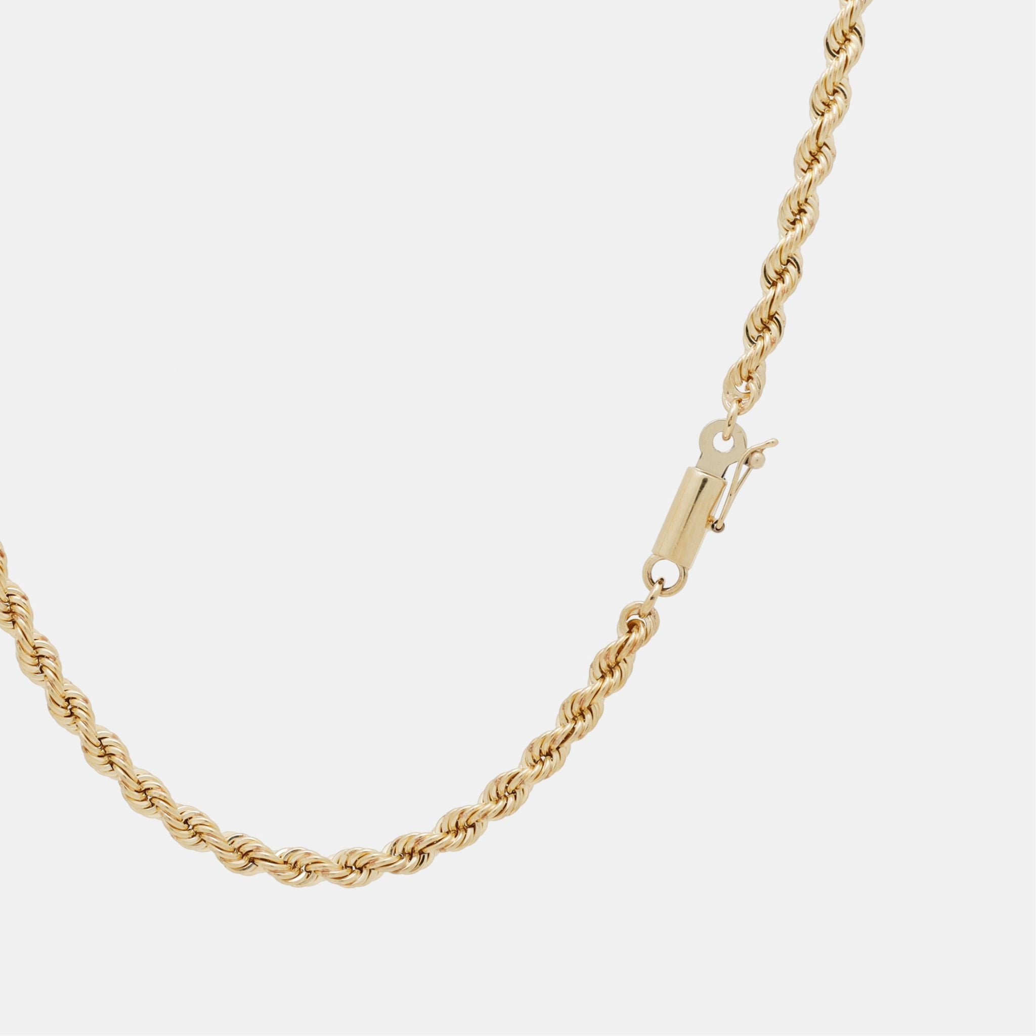 Cadena Torzal (Solid Gold) 4mm - Triangulum Workshop