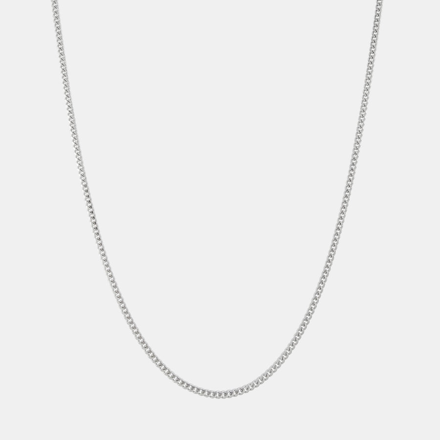 Cuban Link Chain (Rhodium) 2mm