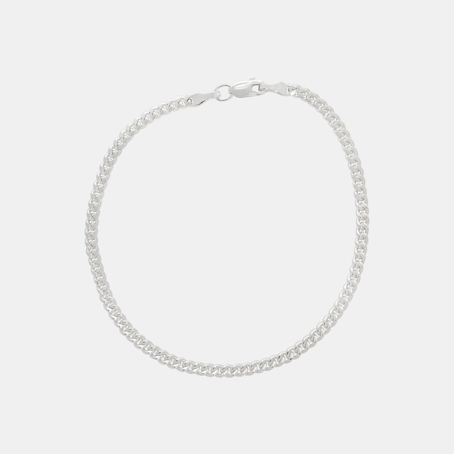 Cuban Link Bracelet (Silver) 3mm