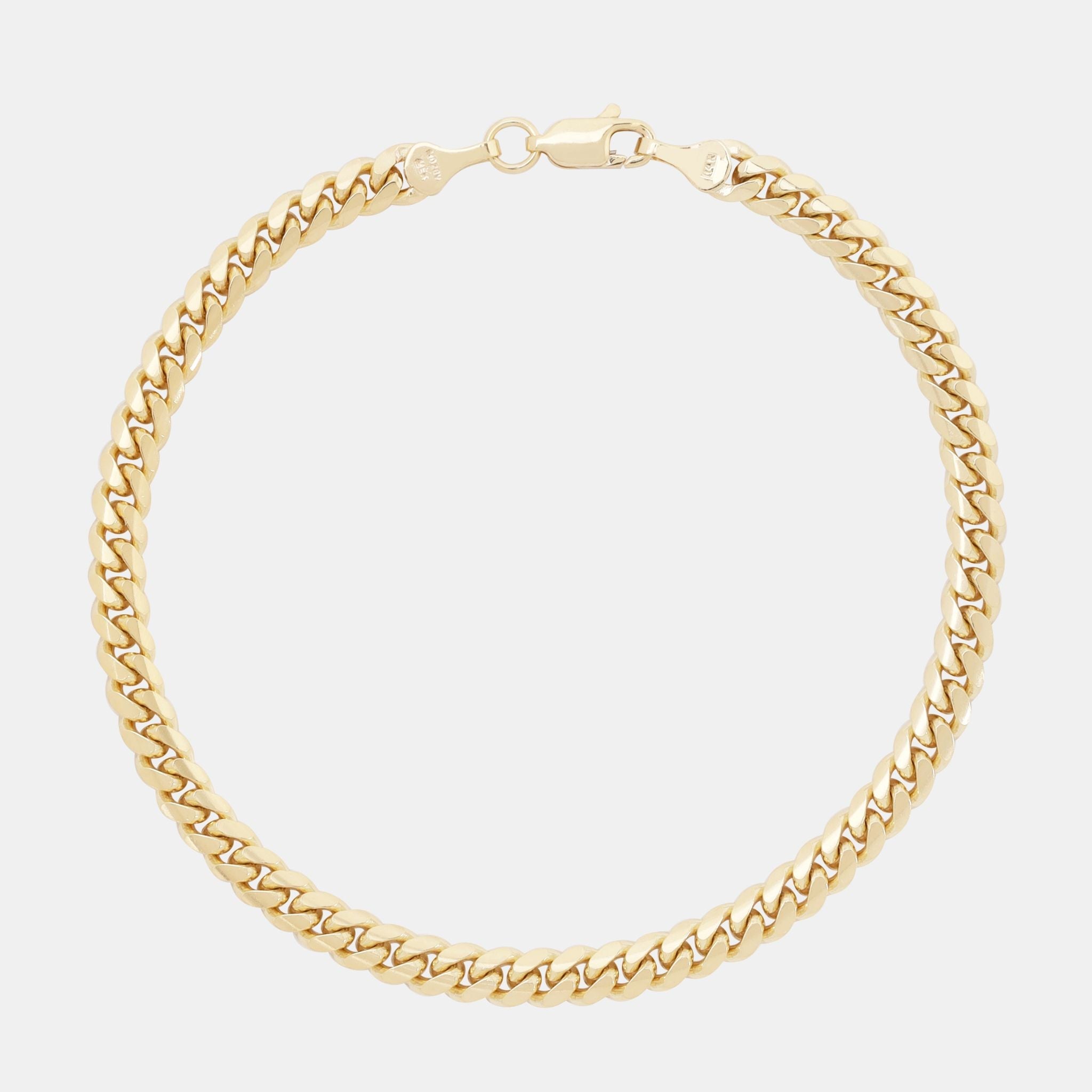 Cuban Link 5mm (Solid Gold) Bracelet - Triangulum Workshop
