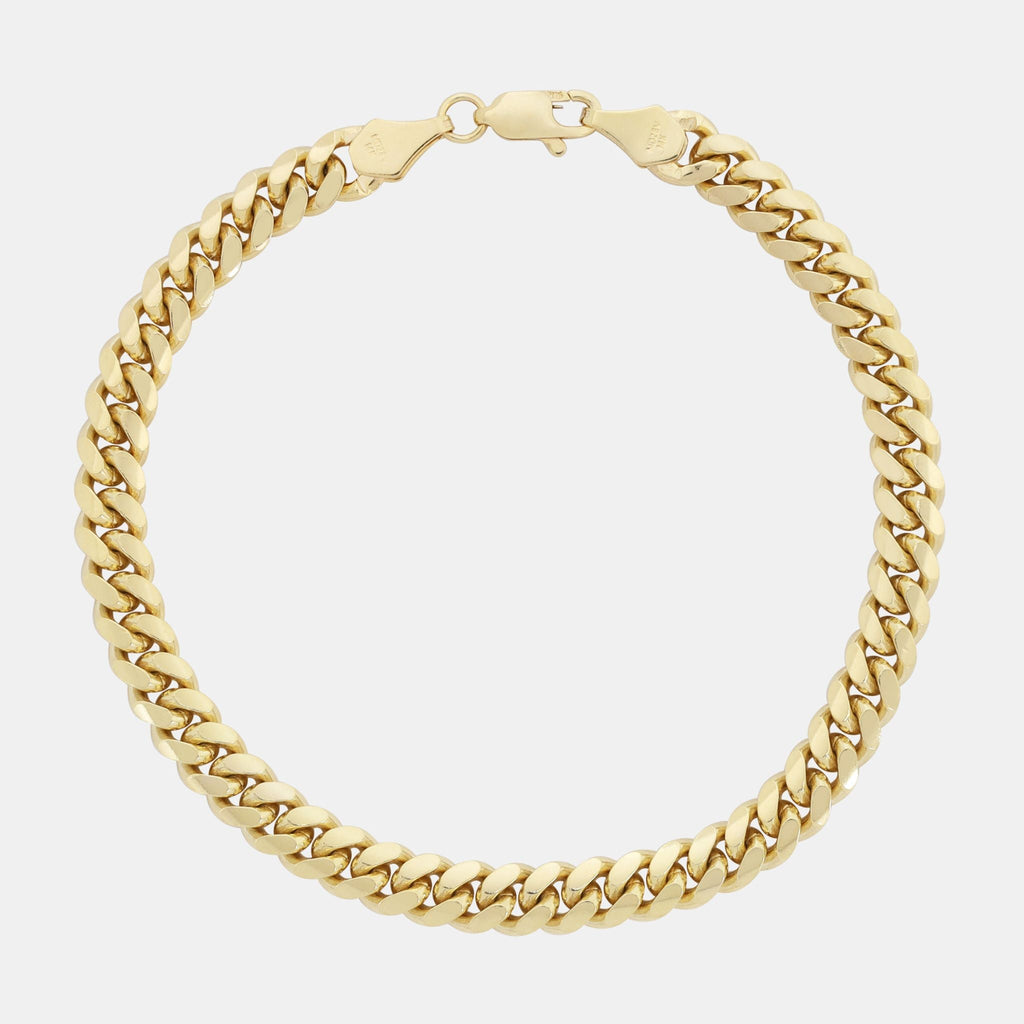 Cuban Link 6.5mm (Solid Gold) Bracelet - Triangulum Workshop