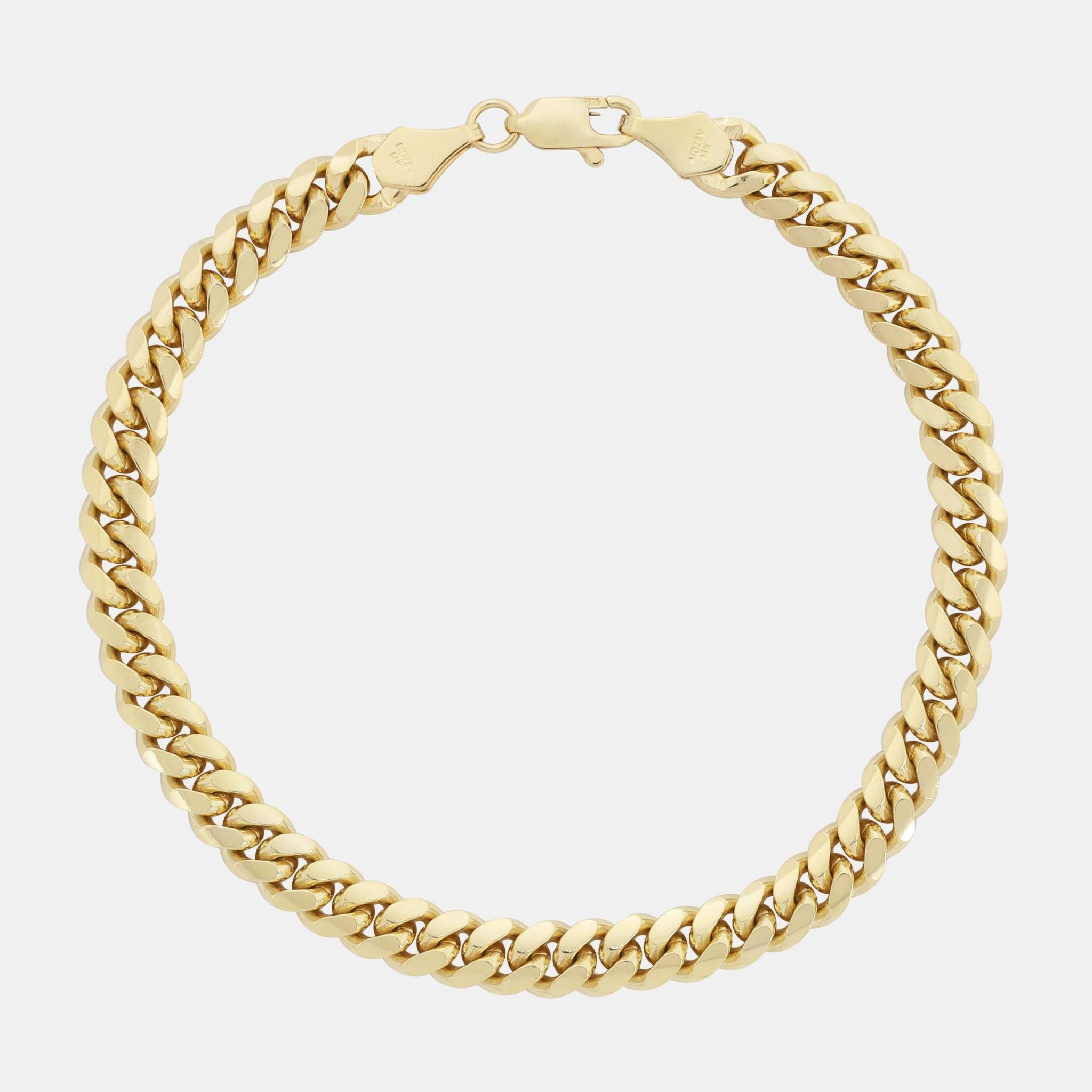 Cuban Link 6.5mm (Solid Gold) Bracelet - Triangulum Workshop