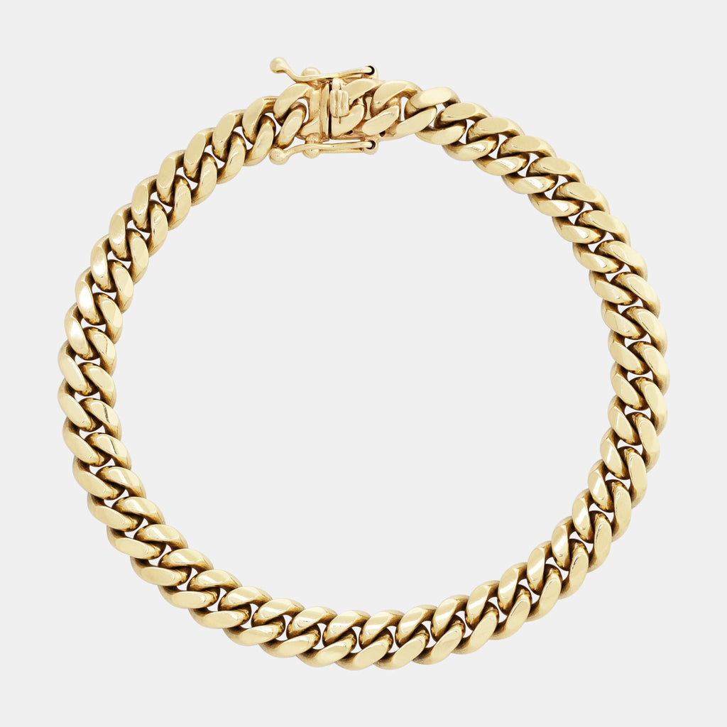 Cuban Link 8mm (Solid Gold) Bracelet - Triangulum Workshop