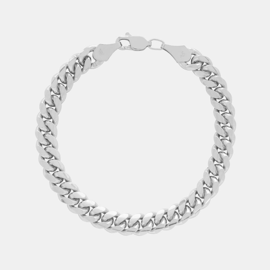 Cuban Link (Silver) 8mm Bracelet - Triangulum Workshop