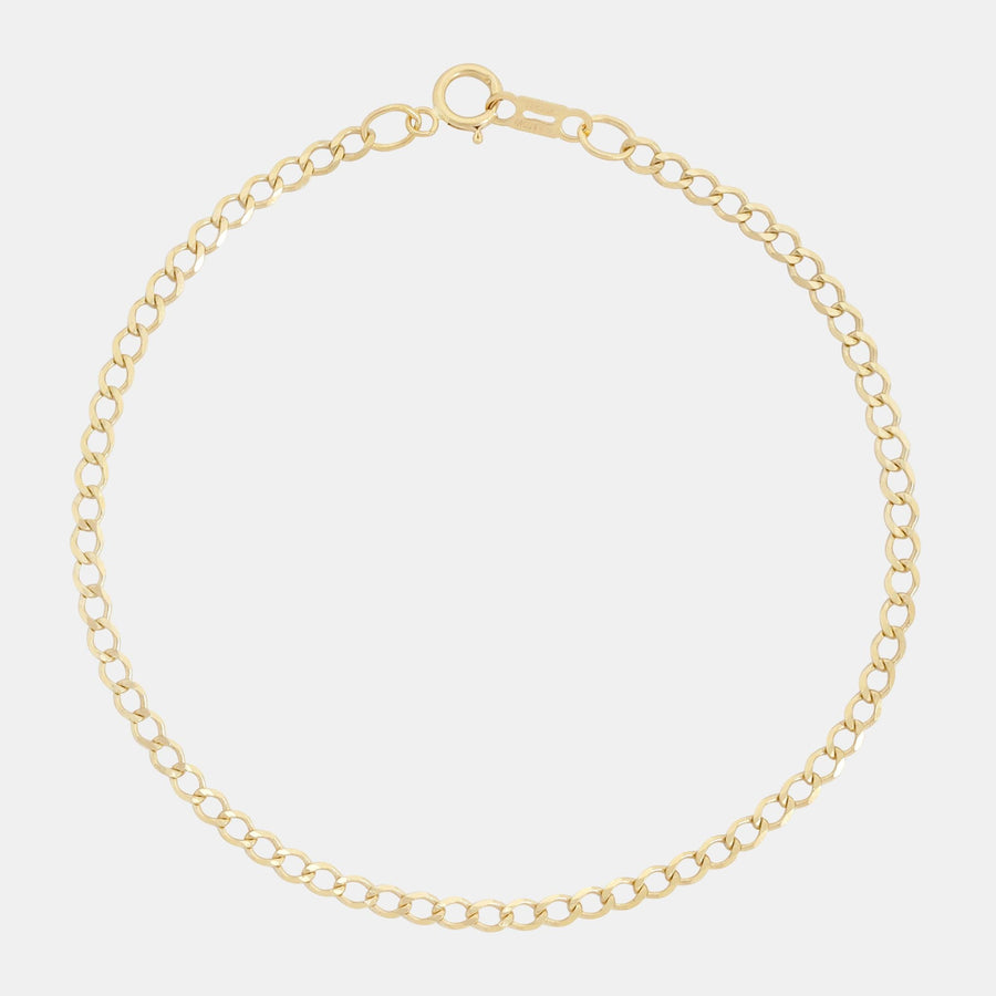 Curb 2mm (Solid Gold) Bracelet - Triangulum Workshop