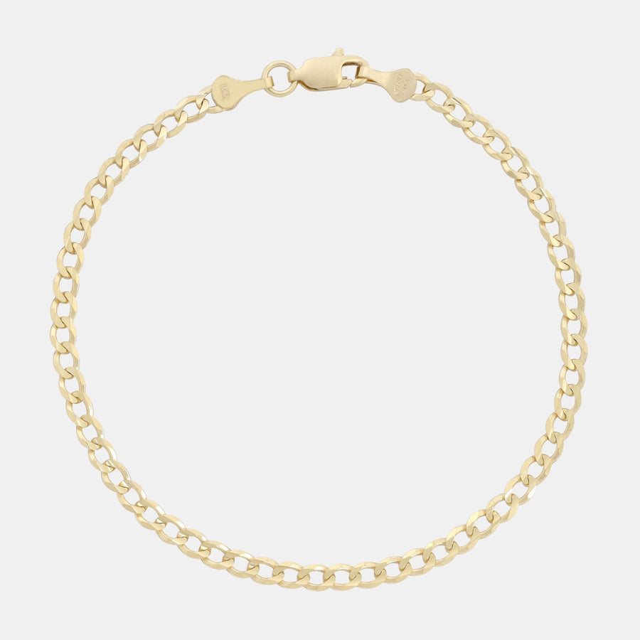 Curb 3mm (Solid Gold) Bracelet - Triangulum Workshop