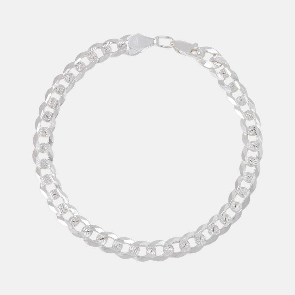 Curb (Silver) 6mm Bracelet - Triangulum Workshop