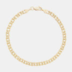 Doble Rombo 4mm (Solid Gold) Bracelet - Triangulum Workshop