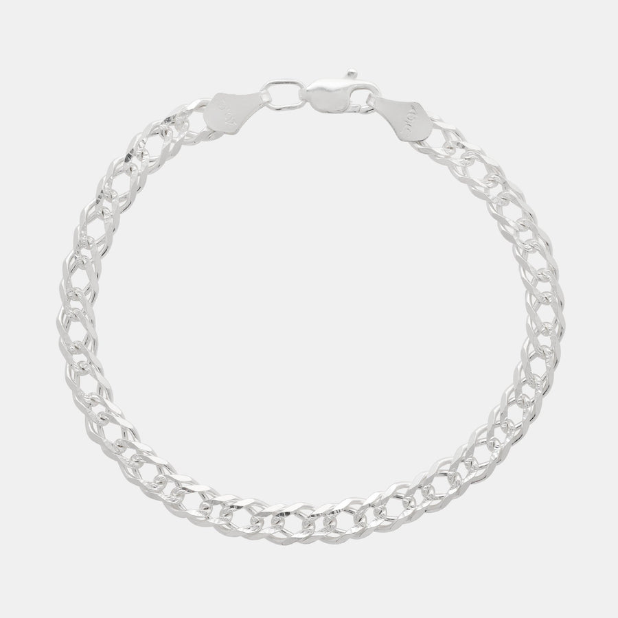 Doble Rombo (Silver) 5mm Bracelet - Triangulum Workshop