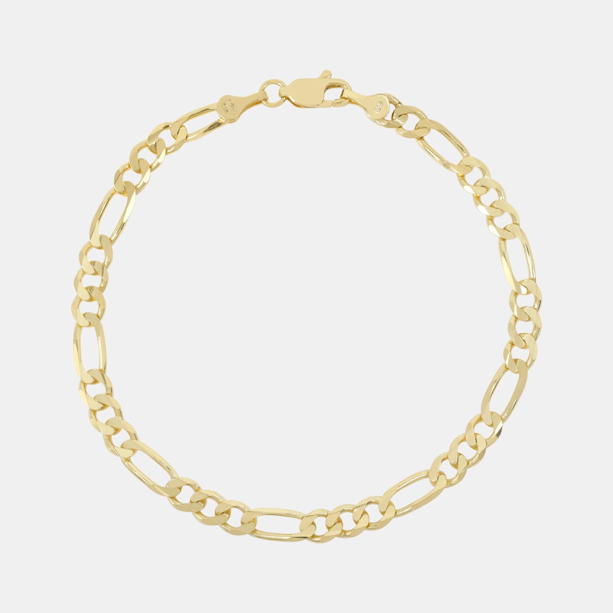 Figaro Bracelet (Solid Gold) 5mm - Triangulum Workshop
