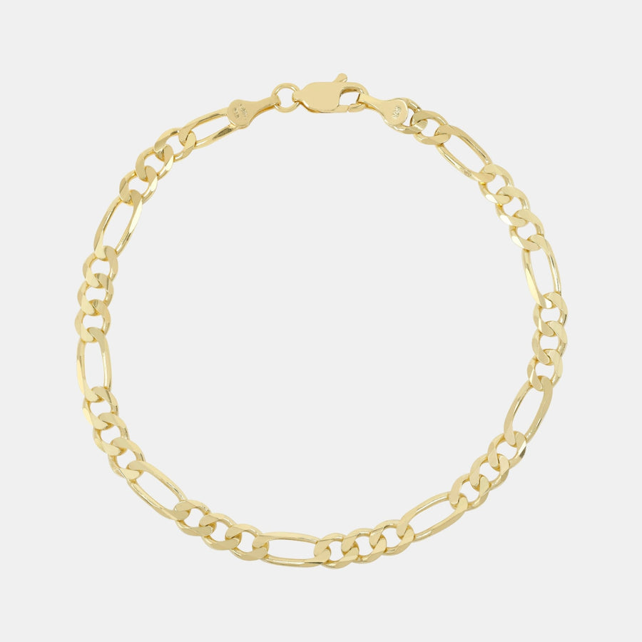 Figaro Bracelet (Solid Gold) 5mm - Triangulum Workshop